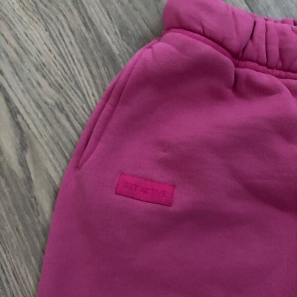 Set Active Matching Sweat Set Pink Half Zip & drawstring Sweatpants NWOT - Picture 5 of 6